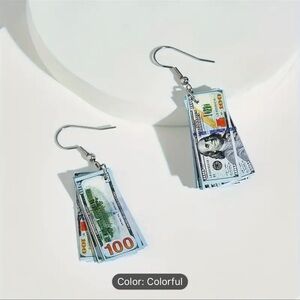 Colorful Money Stack Earrings